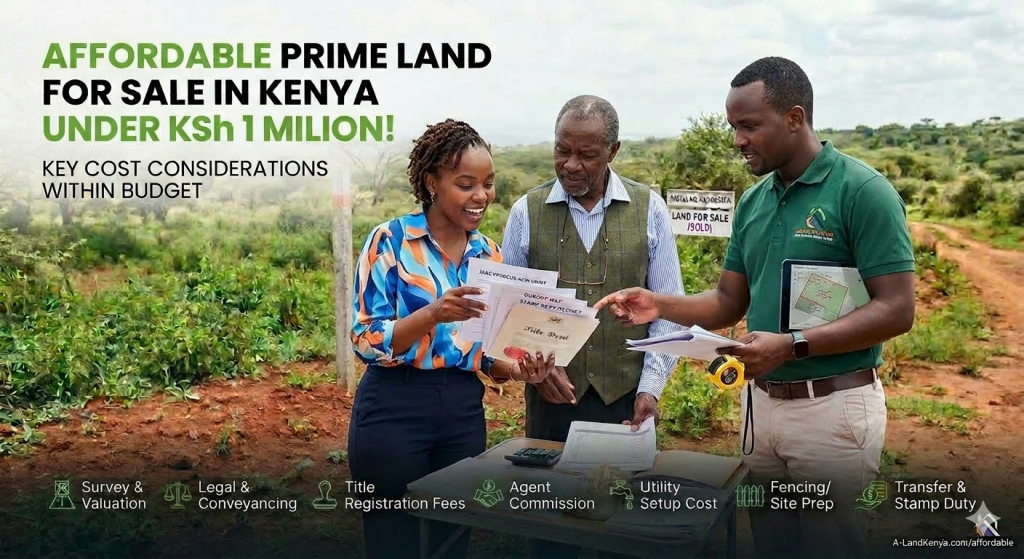 Affordable Prime Land for Sale in Kenya Under KSh 1 Million Affordable Prime Land for Sale in Kenya Under KSh 1 Million