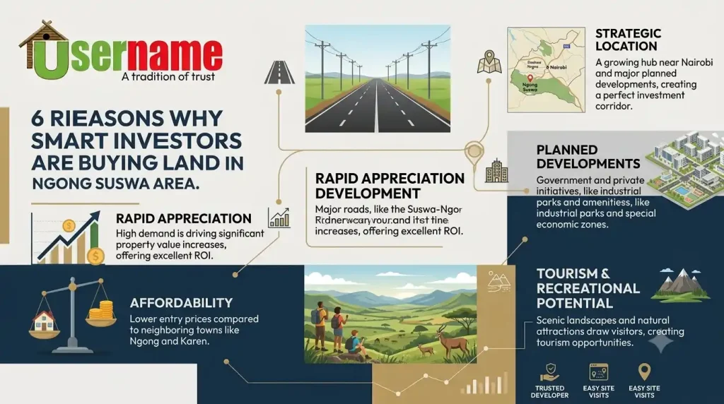 6 Reasons Why Smart Investors Are Buying Land in Ngong Suswa Area. 6 Reasons Why Smart Investors Are Buying Land in Ngong Suswa Area.