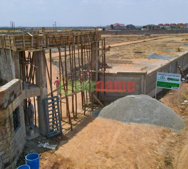 Ongoing Construction of Estate Gate