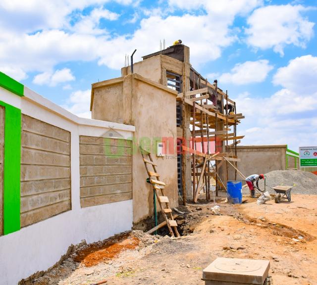 Ongoing Construction of Estate Gate