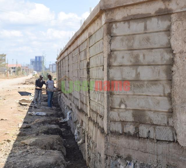 Stone Wall Construction Is Nearing Completion