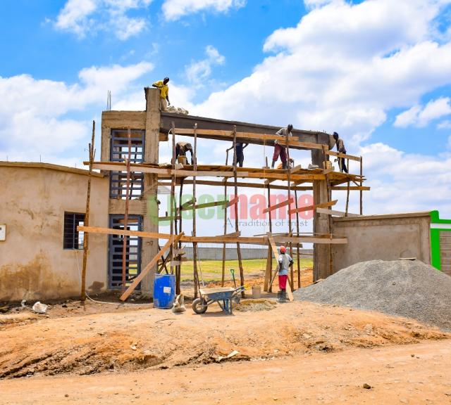 Ongoing Construction of Estate Gate