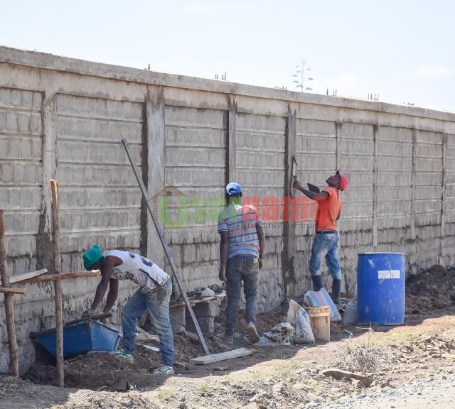 Stone Wall Construction Is Nearing Completion