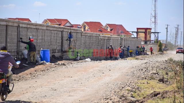 Stone Wall Construction Is Nearing Completion