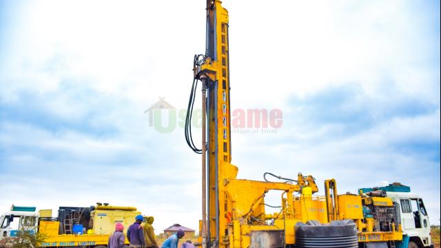 Ongoing Drilling of Borehole